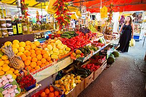 Targ z owocami. Mniam mniam :)